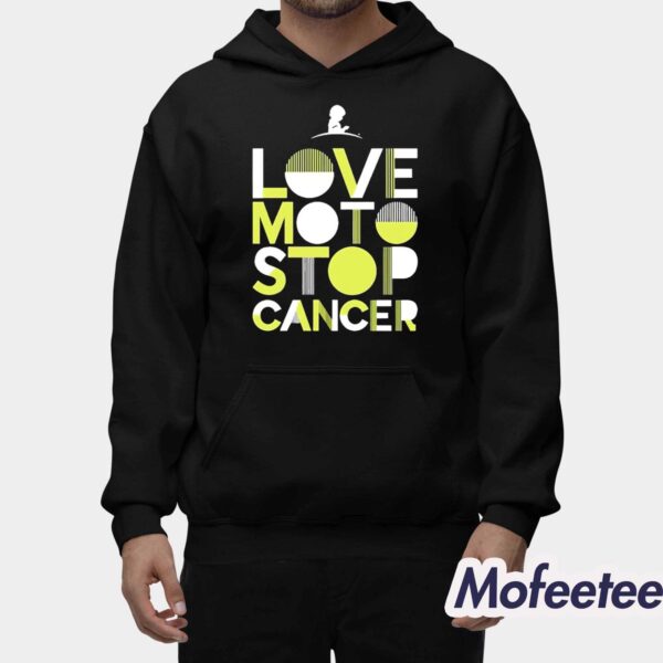 Love Moto Stop Cancer Shirt