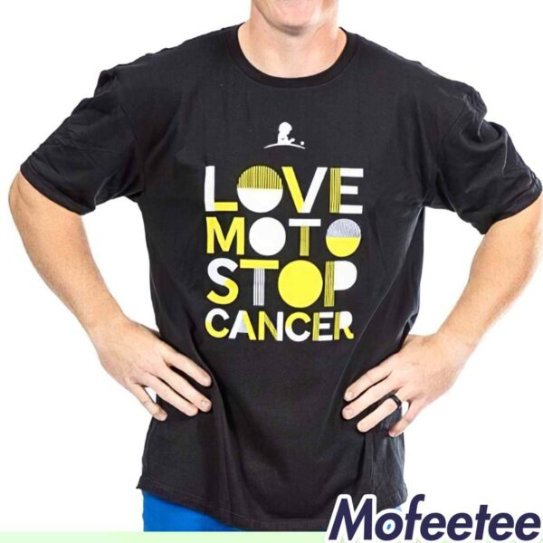 Love Moto Stop Cancer Shirt