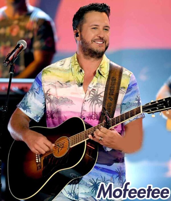 Luke Bryan Katy Perry Left Hawaiian Shirt American Idol 2024