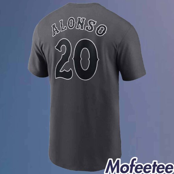 Mets Pete Alonso 20 Graphite 2024 Shirt
