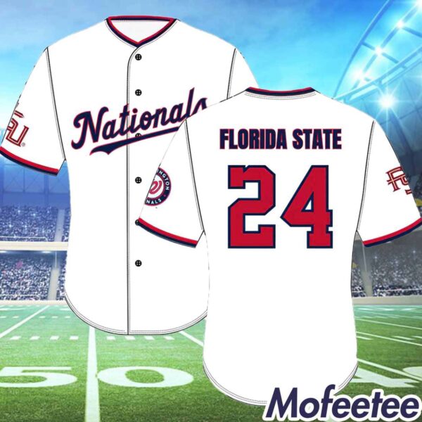Nationals Florida State University Day Jersey 2024 Giveaway