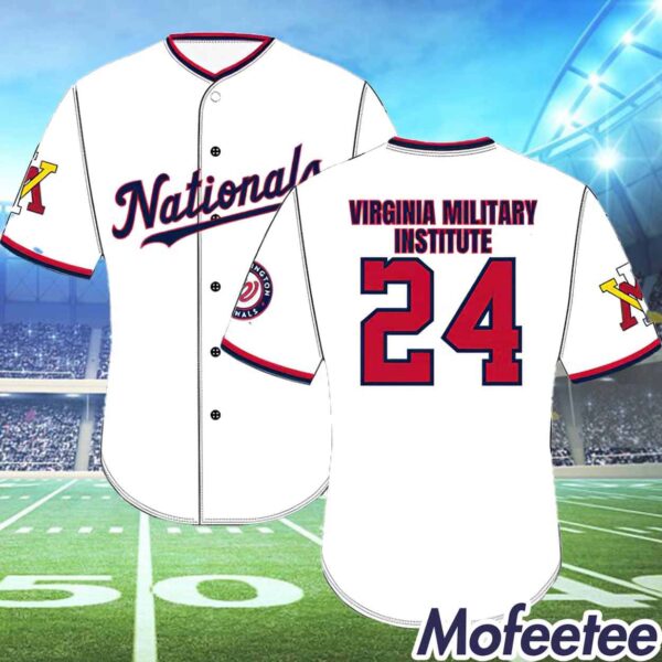 Nationals Virginia Military Institute Day Jersey 2024 Giveaway