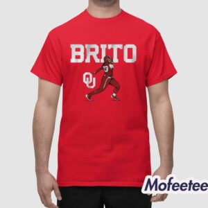 Oklahoma Softball Alyssa Brito Slugger Swing Shirt 1