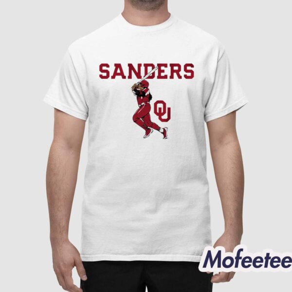 Oklahoma Softball Cydney Sanders Slugger Swing Shirt