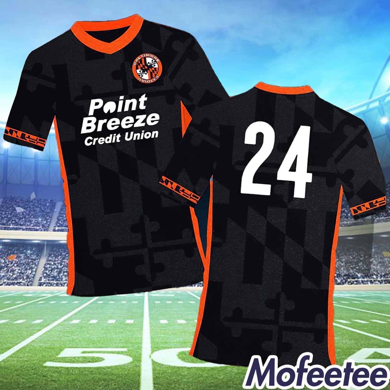 Orioles Point Breeze Credit Union Soccer Shirt 2024 Giveaway - Mofeetee