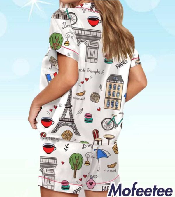 Paris Travel Olympic City Pajama Set