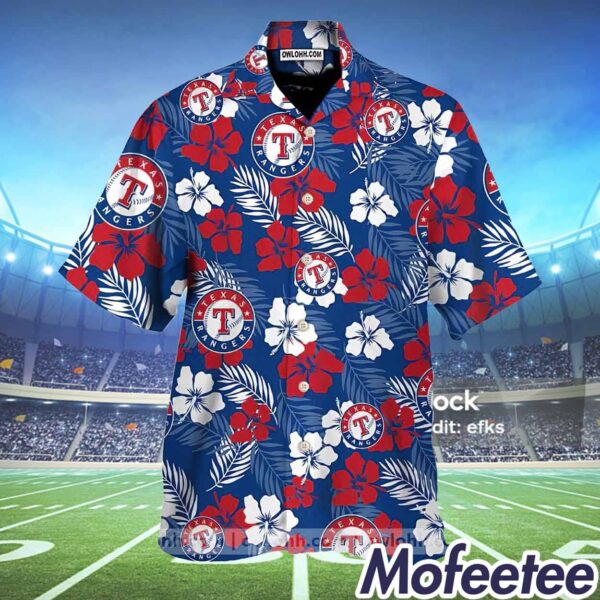 Rangers Hibiscus Hawaiian Shirt 2024 Giveaway
