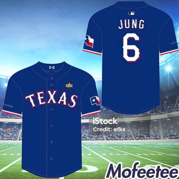 Rangers Josh Jung Replica Postseason Jersey 2024 Giveaway