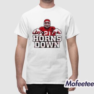 Razorbacks Horns Down 21 Shirt 1