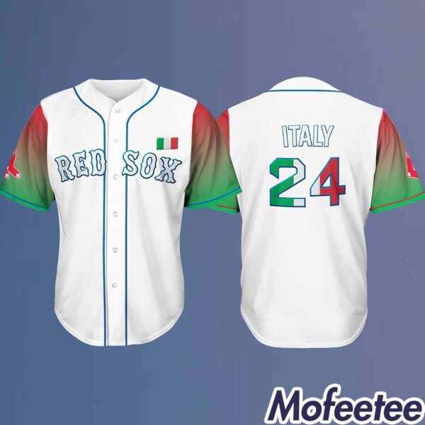 Red Sox Italian Celebration Jersey 2024 Giveaway