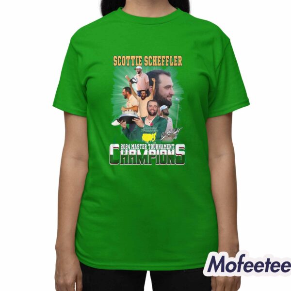 Scottie Scheffler 2024 Master Tournament Champions Shirt