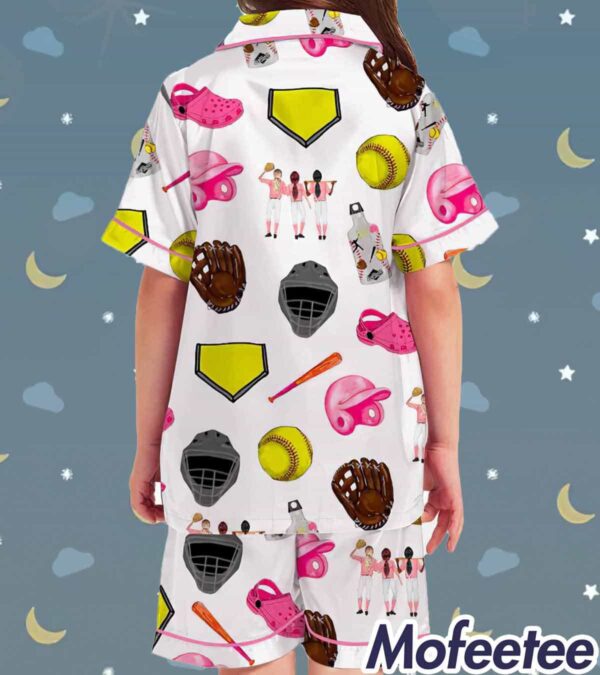 Softball Theme Pajama Set