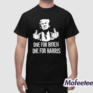 Trump One For Biden One For Harris Shirt 1