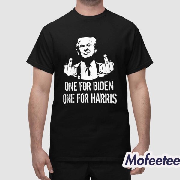 Trump One For Biden One For Harris Shirt