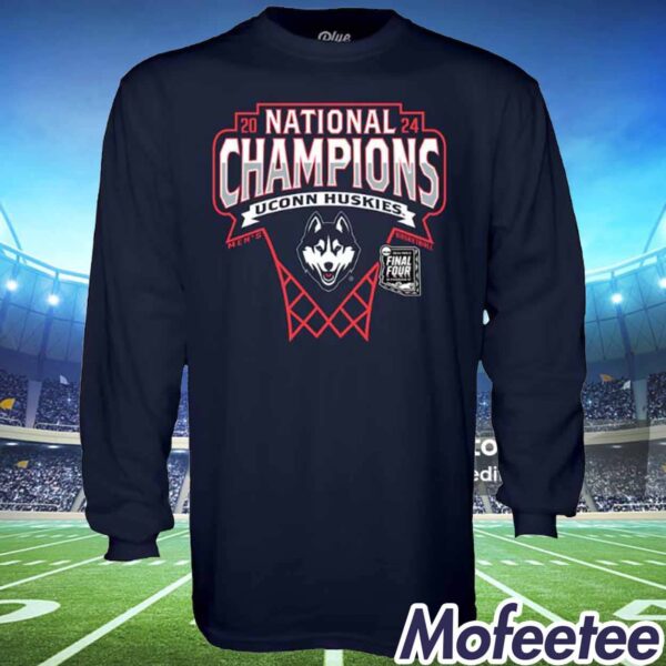 UConn 2024 Men’s Basketball National Champions Bracket Final Four Shirt