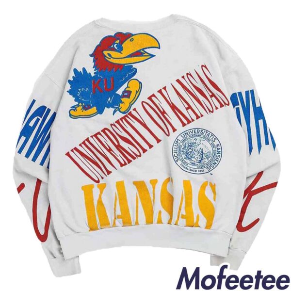 Wearing Vintage Kansas University Taylor Sweatshirt