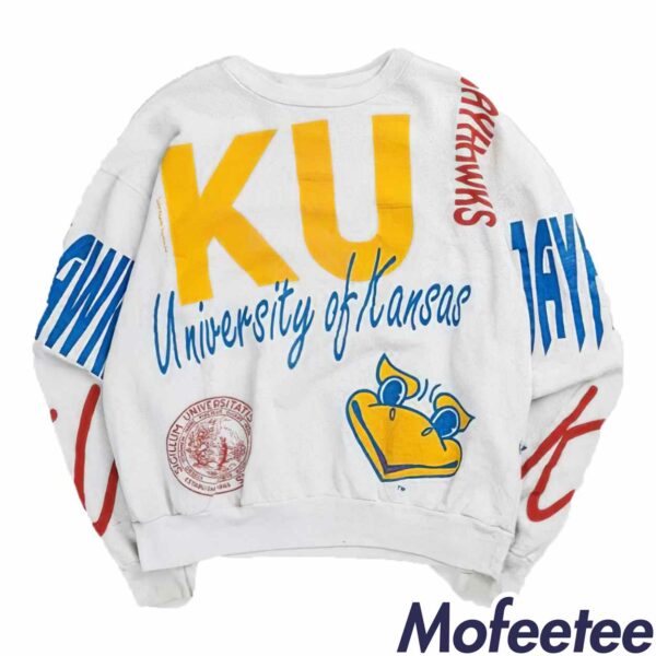Wearing Vintage Kansas University Taylor Sweatshirt