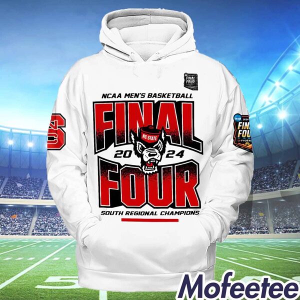 Wolfpack Men’s Basketball 2024 Final Four South Regional Champions Hoodie