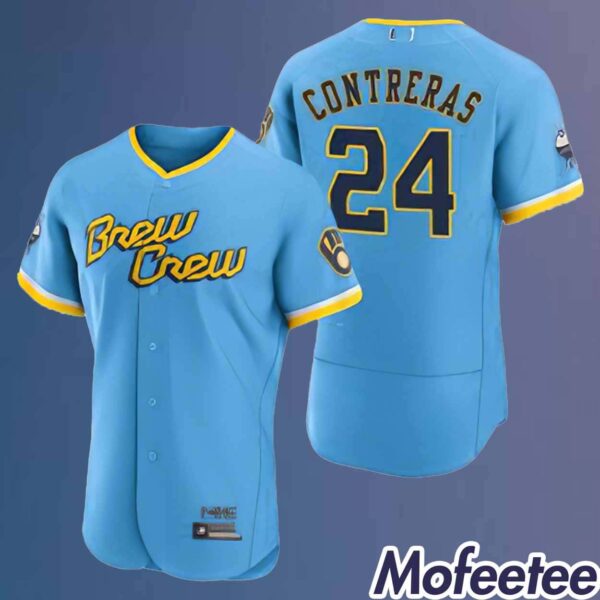 Brewers William Contreras City Connect Replica Jersey 2024 Giveaway