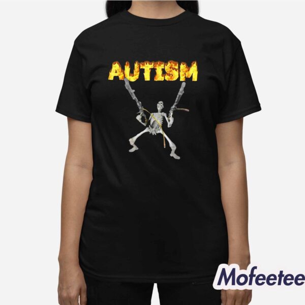 Cera Gibson Autism Skeleton Meme Shirt