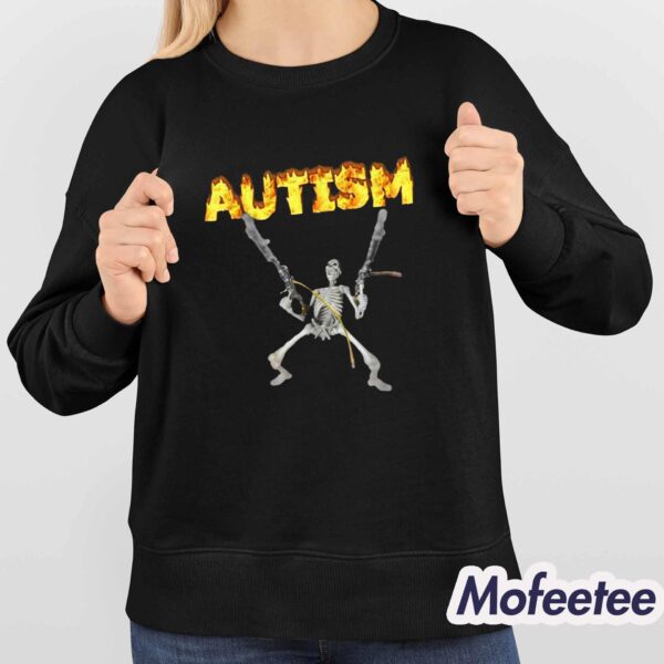 Cera Gibson Autism Skeleton Meme Shirt