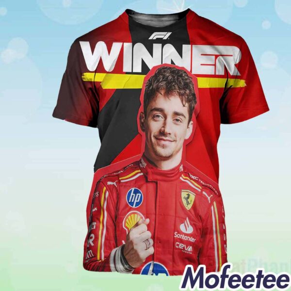 Charles Leclerc Of Ferrari Formula 1 Team Wins Monaco Grand Prix Shirt