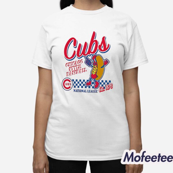 Cubs Mitchell And Ness Cooperstown Collection Food Concessions Shirt