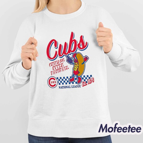Cubs Mitchell And Ness Cooperstown Collection Food Concessions Shirt
