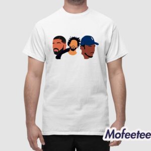 Drake J Cole Kendrick Rapper Art Shirt 1