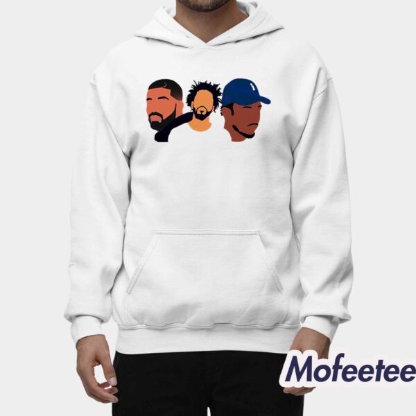 Drake J Cole Kendrick Rapper Art Shirt