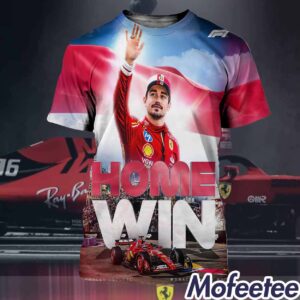 Ferrari F1 Team Charles Leclerc Get The Home Win Monaco Grand Prix Shirt 1