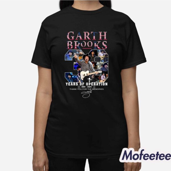 Garth Brooks 39 Years Of Operation 1985-2024 Thank You For The Memories Shirt