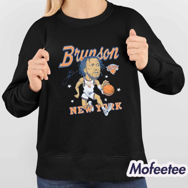 Jalen Brunson Knicks Basketball Player Signature Shirt