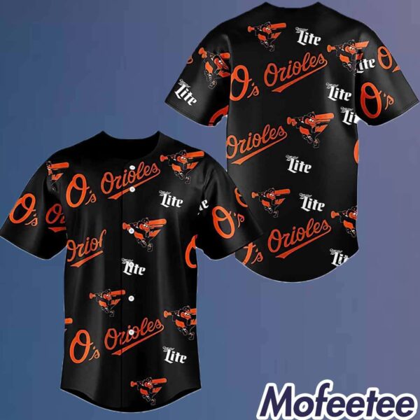 Orioles DM Rubenstein Miller Lite Baseball Jersey