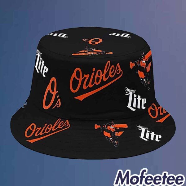 Orioles DM Rubenstein Miller Lite Bucket Hat