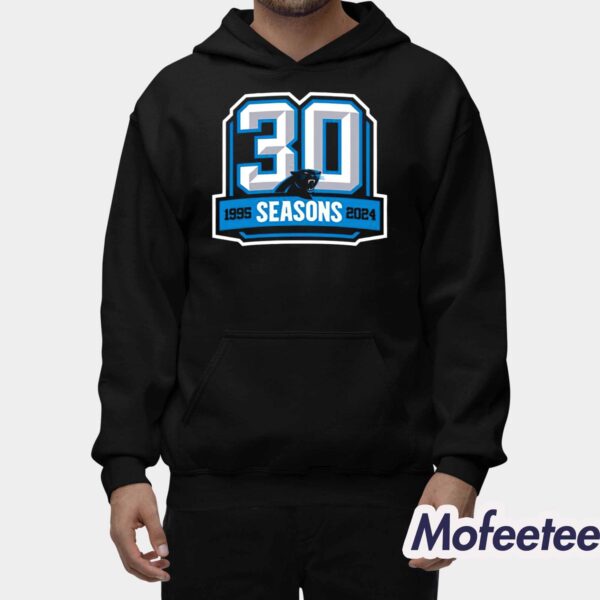 Panthers 30 Seasons 1995-2024 Logo Shirt