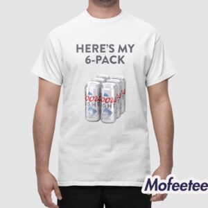 Patrick Mahomes Coors Light Heres My 6 Pack Shirt 1