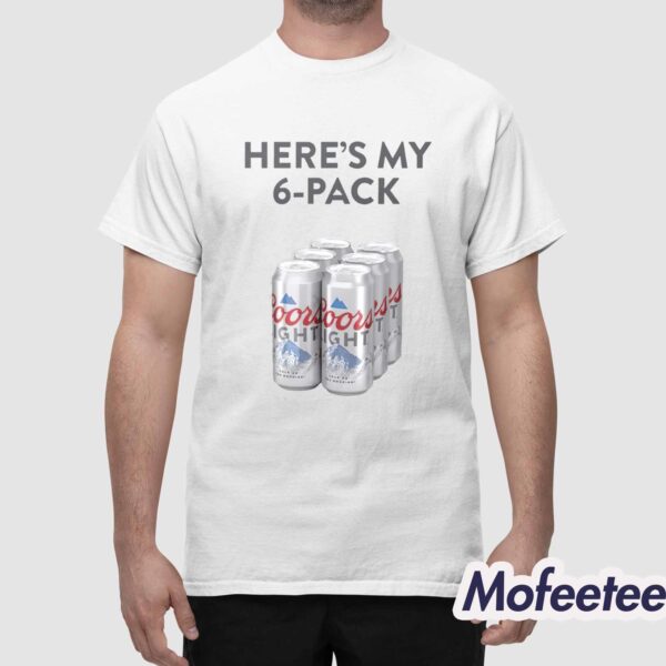 Patrick Mahomes Coors Light Heres My 6-Pack Shirt