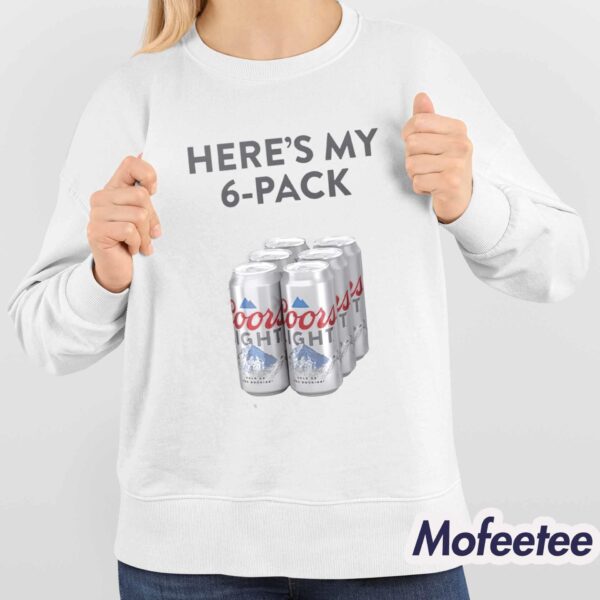 Patrick Mahomes Coors Light Heres My 6-Pack Shirt