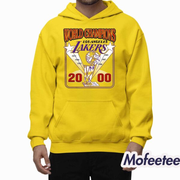 Pedro Pascal World Champions Lakers 2000 Shirt