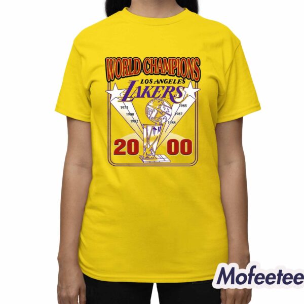 Pedro Pascal World Champions Lakers 2000 Shirt