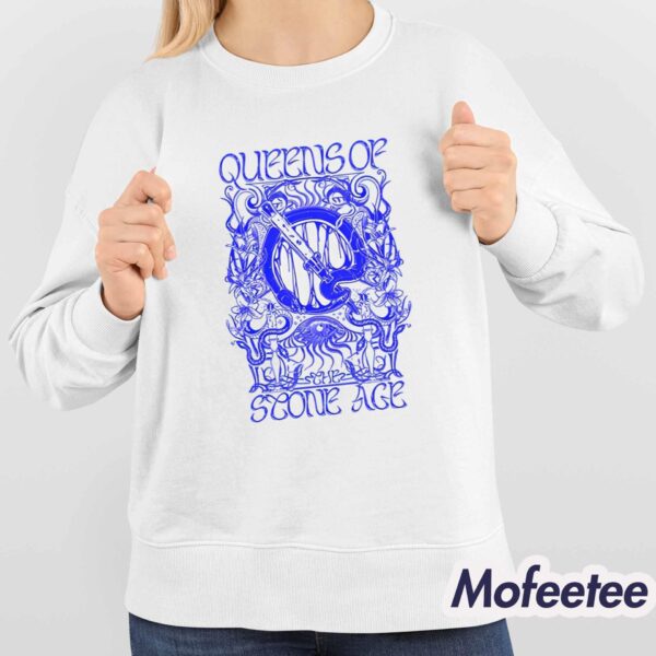 Queens Of The Stone Age Trippy Sand Blue Shirt