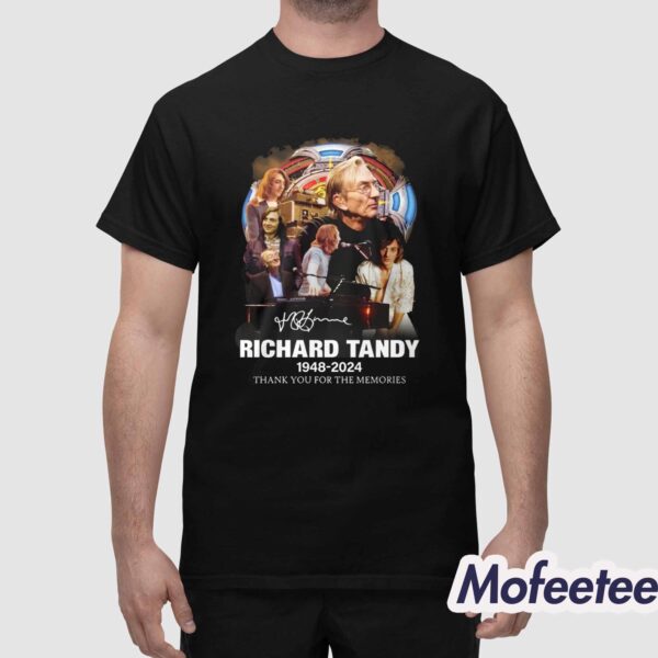 Richard Tandy 1948-2024 Thank You For The Memories Shirt