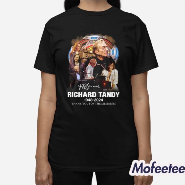 Richard Tandy 1948-2024 Thank You For The Memories Shirt