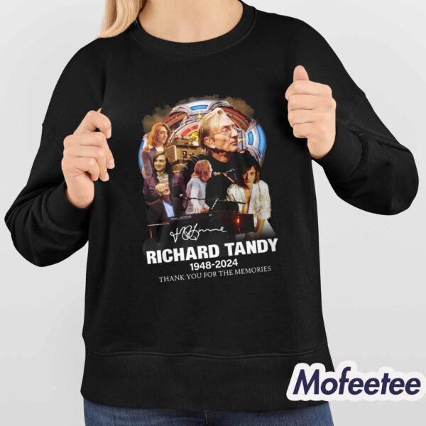 Richard Tandy 1948-2024 Thank You For The Memories Shirt