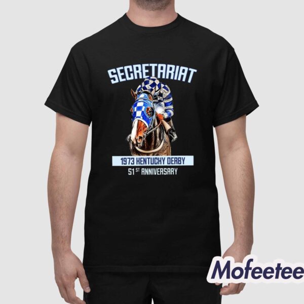 Secretariat 1973 Kentucky Derby 51st Anniversary Shirt