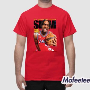 Slam 248 30th Anniversary Takeover Tyrese Maxey Catch Me If You Can Shirt 1