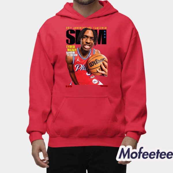 Slam 248 30th Anniversary Takeover Tyrese Maxey Catch Me If You Can Shirt