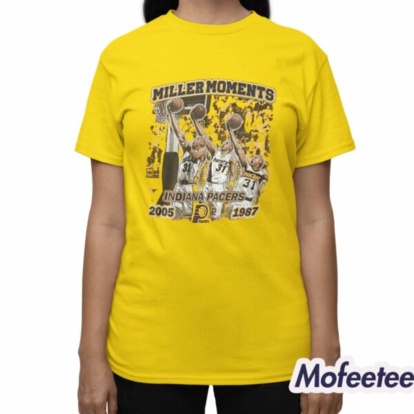 Tyrese Haliburton Reggie Miller Moments Pacers 2005 1987 Shirt