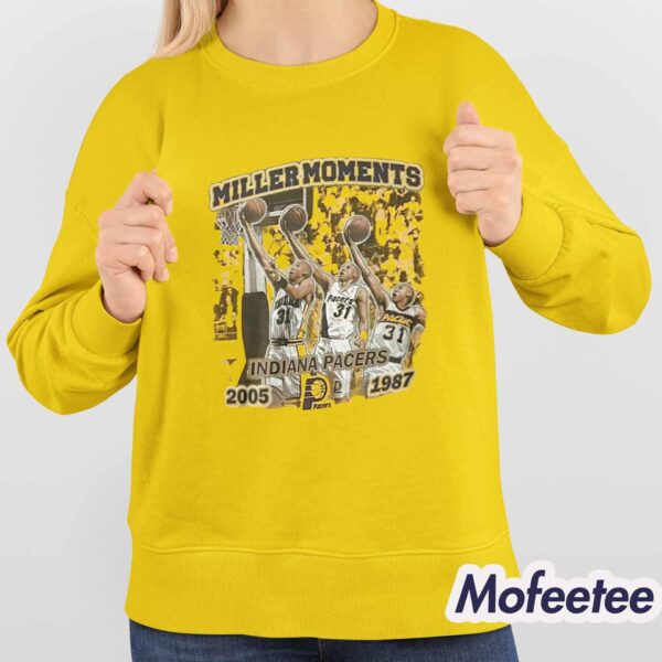 Tyrese Haliburton Reggie Miller Moments Pacers 2005 1987 Shirt